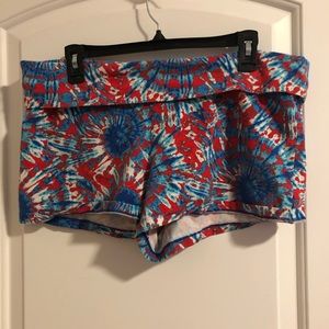 Fold-over Cotton Yoga Shorties